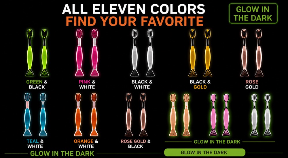 All eleven Thungy Brush colors — find your favorite